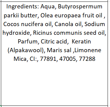 Alpaka Keratin Seife "Caipirinha"