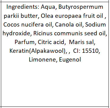 Alpaka Keratin Seife "Orangerie"