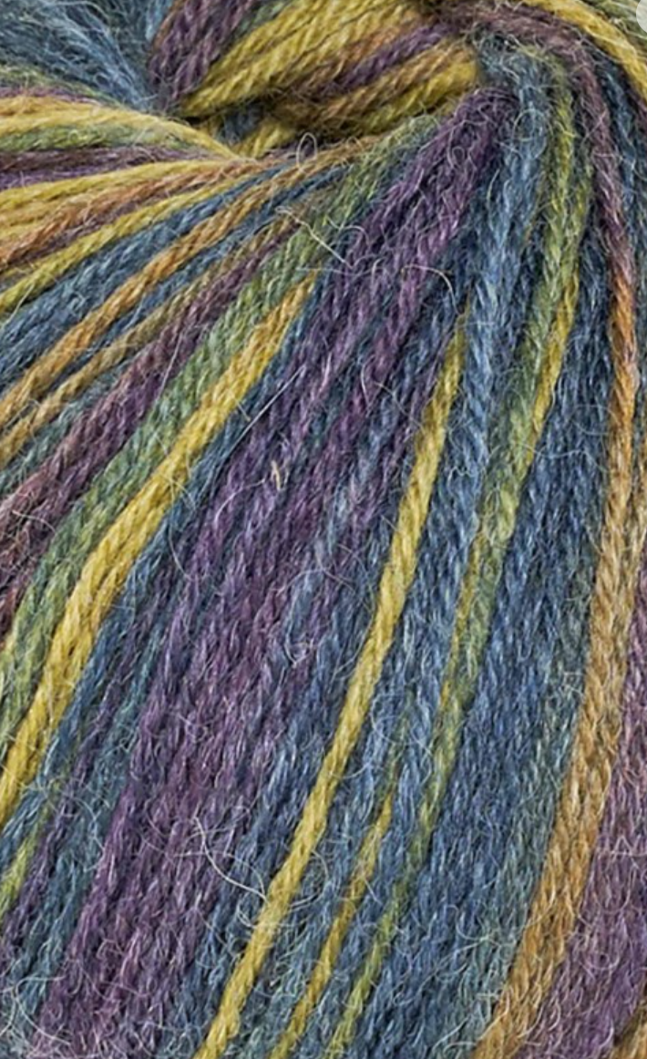 50g Sockenwolle Lavendel 50% Wolle 30% Alpaka 20% Nylon (200m/100g)