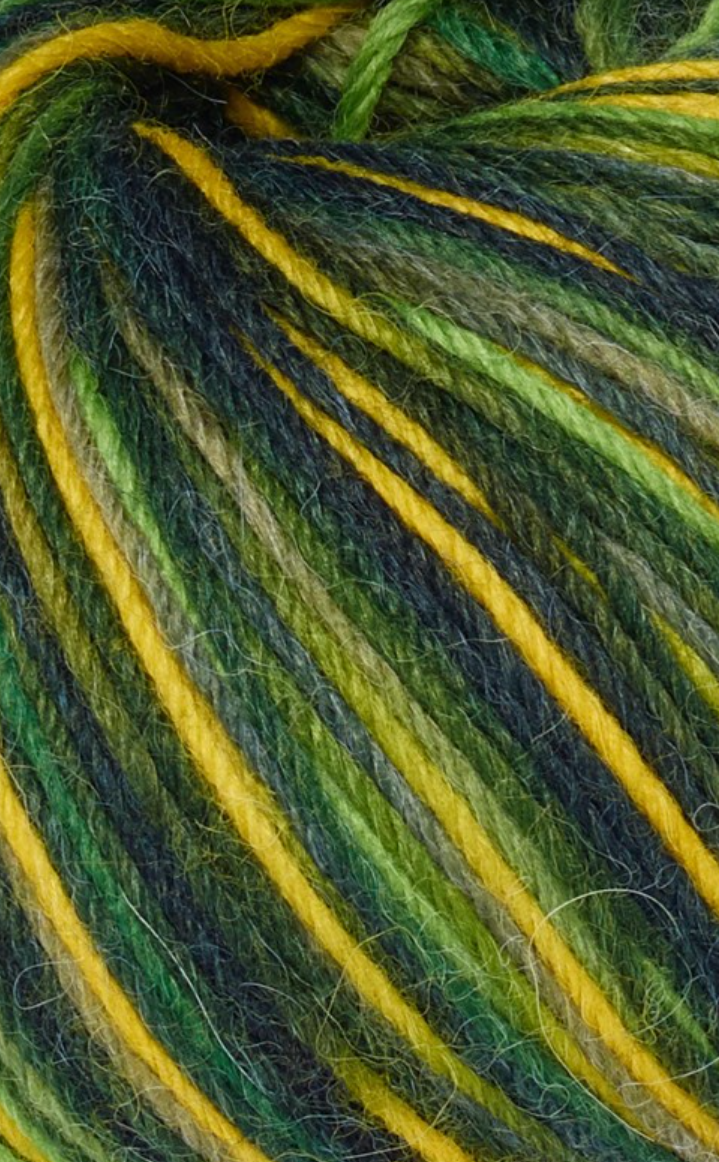 50g Sockenwolle grün 60% Wolle 20% Alpaka 20% Nylon (200m/100g)