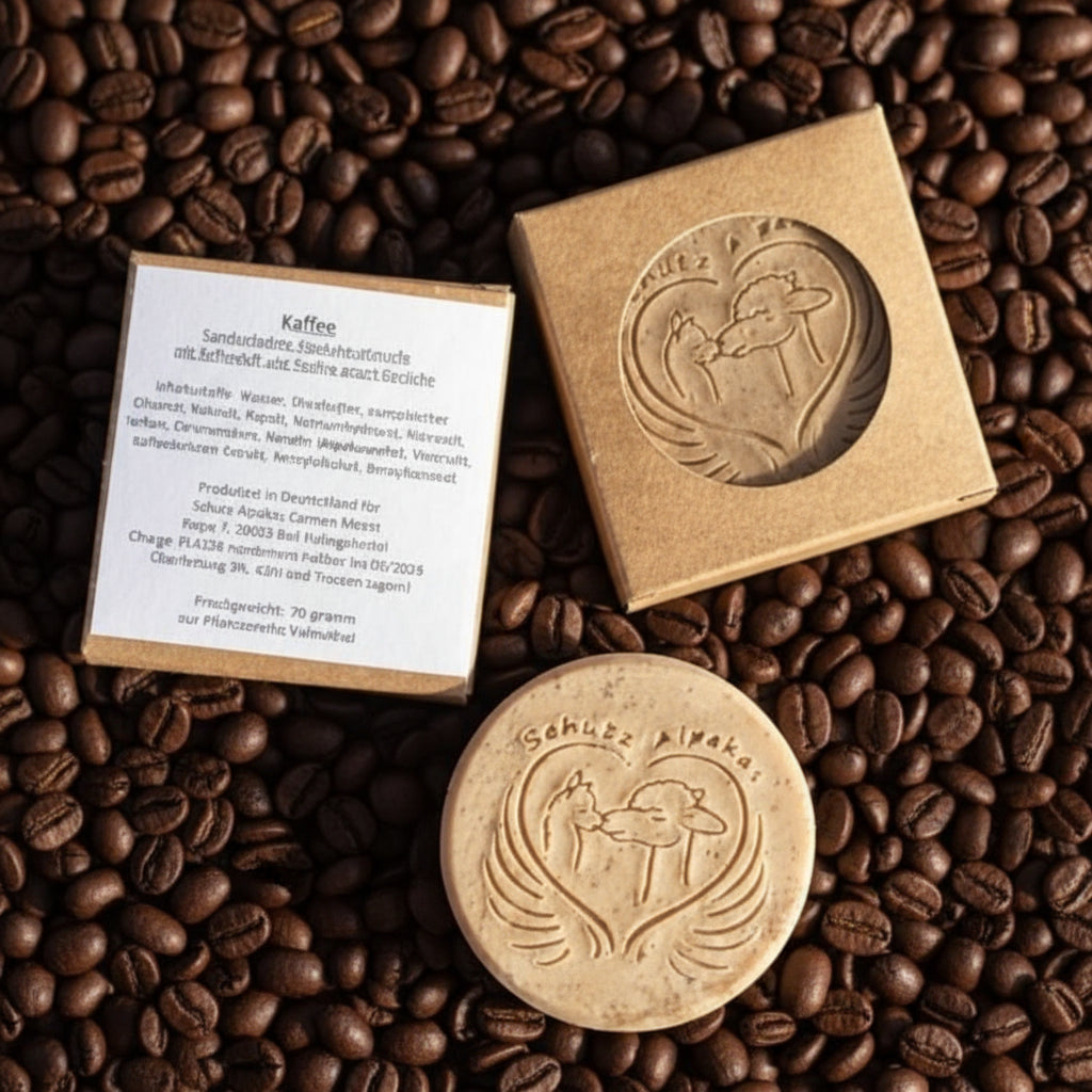 Alpaka Keratin Seife "Kaffee"