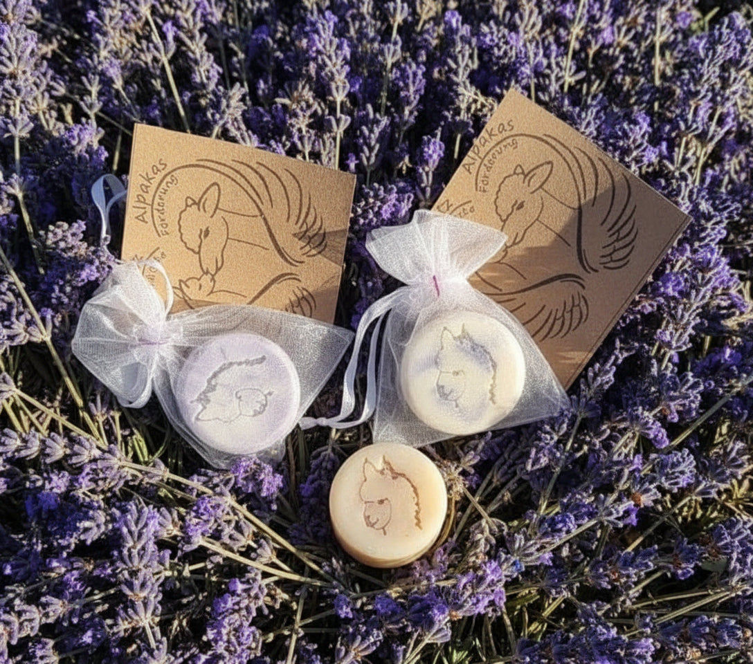 Alpaka Keratin Seife "Lavendel"