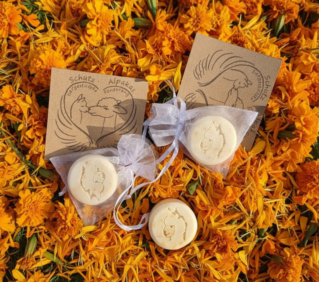 Alpaka Keratin Seife "Ringelblume"
