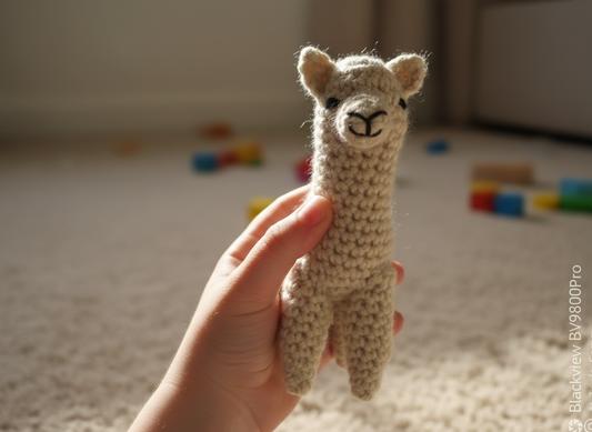 Alpaka Kuscheltier handgehäkelt