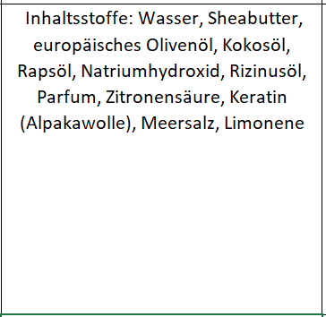 Alpaka Keratin Seife "Caipirinha"