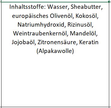 Alpaka Keratin Seife "Haut und Haare"