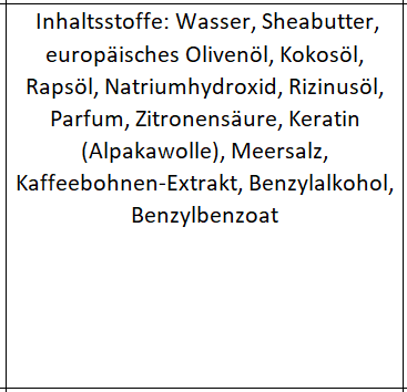 Alpaka Keratin Seife "Kaffee"