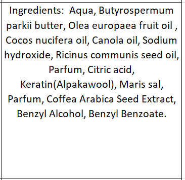 Alpaka Keratin Seife "Kaffee"