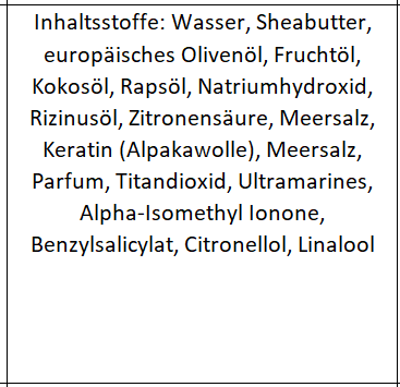 Alpaka Keratin Seife "Nevada"