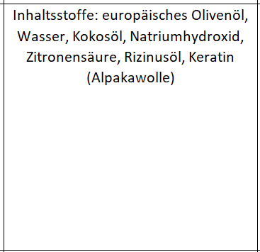 Alpaka Keratin Seife "Olive 72%"