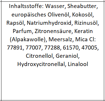 Alpaka Keratin Seife "Sommerweide"