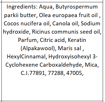 Alpaka Keratin Seife "Sunshine"