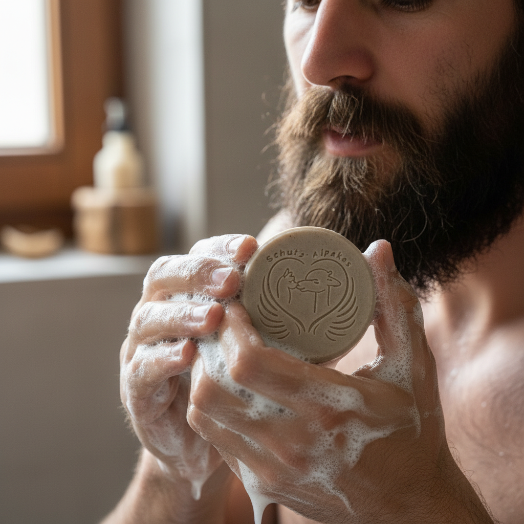 Alpaka Keratin Seife "Bart"