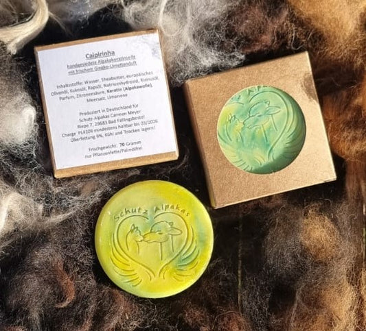 Alpaka Keratin Seife "Caipirinha"