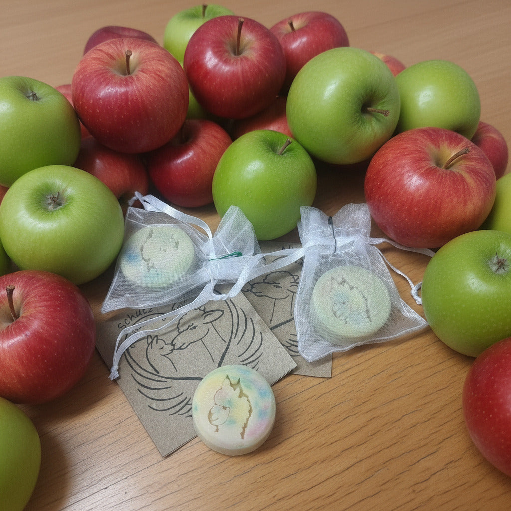 Alpaka Keratin Seife "Zimt-Apfel"