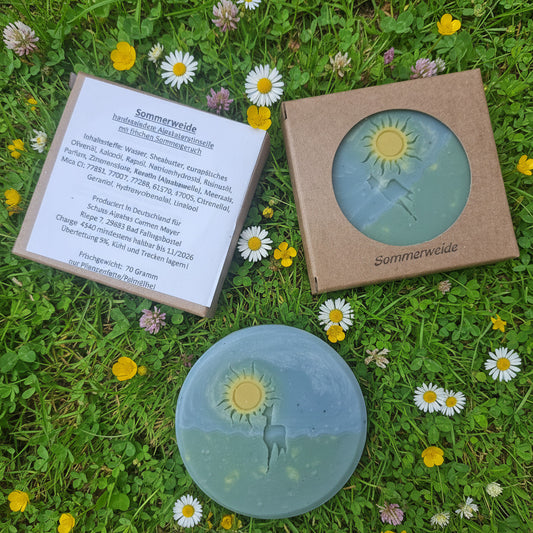 Alpaka Keratin Seife "Sommerweide"